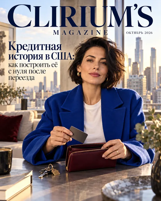 Обложка Clirium’s Magazine: Кредитная история в США: как построить её с нуля после переезда