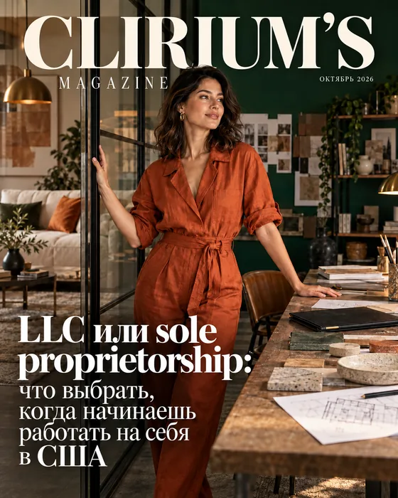 Обложка Clirium’s Magazine: LLC или sole proprietorship: что выбрать, когда начинаешь работать на себя в США