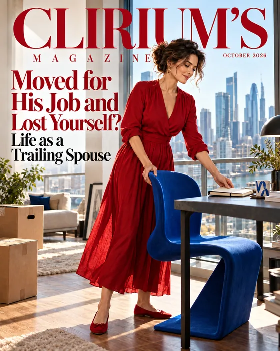 Clirium’s Magazine cover: Moved for His Job and Lost Yourself? Life as a Trailing Spouse